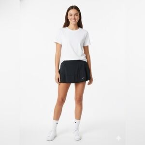 NIKE Dri-Fit Short Black Ruffle Hem Skort US Sz L
